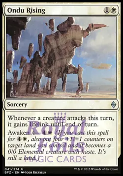 Ondu Rising 2x FOIL BFZ MTG Battle for Zendikar Uncommon MINT white - Image 1