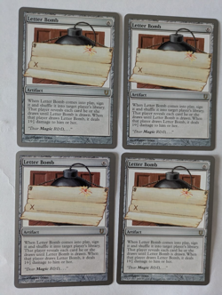 4 Letter Bomb Unhinged MTG NM Free shipping with tracking - Image 1