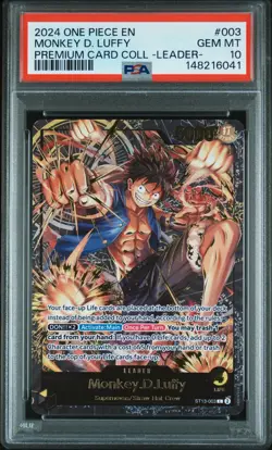 Monkey D. Luffy ST13-003 - One Piece Premium Leader Collection - PSA 10 Low Pop - Image 1