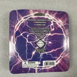 Pokemon TCG Lightning Set 4 Packs + 1 Bonus Card! Brand New/Sealed! ⚡ - Image 2