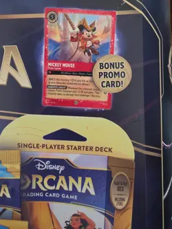 Disney Lorcana Trading Card Game 2 Decks 4 Booster Packs 1 Promo Card Sealed - Image 3