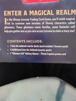 Disney Lorcana Trading Card Game 2 Decks 4 Booster Packs 1 Promo Card Sealed - Image 5