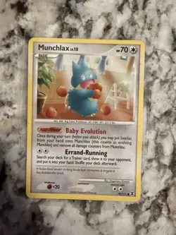 Pokemon TCG Munchlax Rising Rivals Card 70/111 Regular Common LP/NM Condition - Image 1