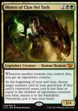 MTG English Meren of Clan Nel Toth NM Normal Commander 2015 - Image 1