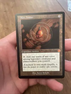 Mox Amber Retro Frame #35 the Brothers' War Magic the Gathering Card - Image 1