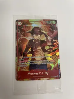 Monkey D. Luffy ST10-006 Alt Art SR Promo Sealed Pack Fresh One Piece Card - Image 1