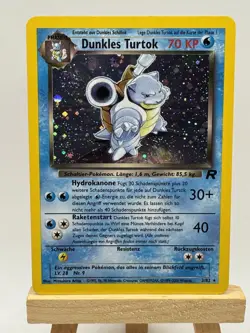 Pokemon Karte/card - Team Rocket Dunkles Turtok Dark Blastoise 3/82 Rocket Holo - Image 1