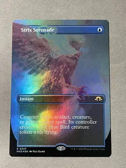 MTG Strix Serenade (Borderless) #327 - Modern Horizons 3 NM FOIL - Image 1