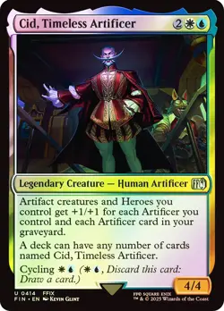 MTG FOIL Cid, Timeless Artificer - FINAL FANTASY #414 - Image 1