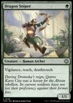 Dragon Sniper 139 UC Tarkir: Dragonstorm NM - Image 1