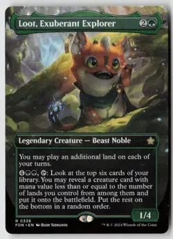 Loot, Exuberant Explorer (Borderless) Foundations (336) - MTG - Image 1