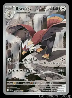 BRAVIARY 155/086 HOLO ILLUSTRATION RARE BLACK BOLT POKEMON NEAR MINT - Image 1