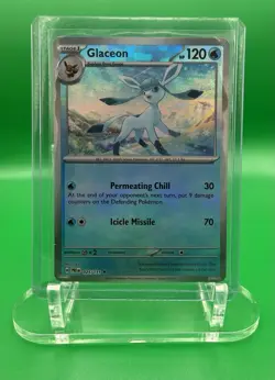 Glaceon Master Ball Holo 025/131 Prismatic Evolutions NM Pokemon Card - Image 1