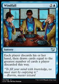MTG English Windfall NM Normal Commander 2015 - Image 1