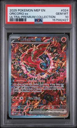 PSA 10 GEM MINT - 2025 POKEMON MEP EN-ME BLACK STAR PROMO 024 ORICORIO ex - Image 1
