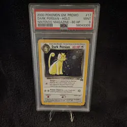 Pokemon TCG Dark Persian Wotc Promo Holo #17/53 2000 PSA 9 Mint - Image 1