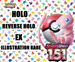 Pokemon 151 S&V - Holo, Reverse Holo & EX - Choose your cards! - English - Image 1
