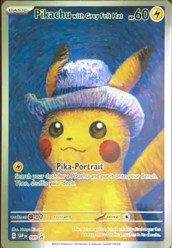 Pokemon Pikachu with Grey Felt Hat x Van Gogh Promo PSA10 #85 PSA VAULT ELIGIBLE - Image 2