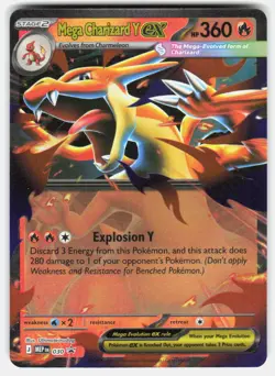 MEGA CHARIZARD Y EX 030 HOLO PROMO ME: MEGA EVOLUTION PROMO POKEMON HOLO NM/M - Image 1