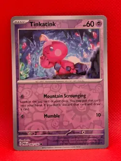 TINKATINK 082/182 C PARADOX RIFT POKEMON REVERSE HOLO NM/M TINKATINK - Image 1