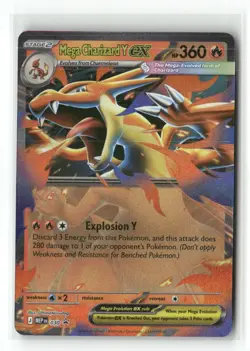 Mega Charizard Y ex 030 Holo Promo ME: Mega Evolution Promo Pokemon Holo NM - Image 1