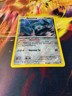 Bronzong 61/119 LP-DMG Reverse Holo Rare Phantom Forces 2014 Pokemon TCG - Image 2