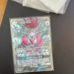 Pokemon Company Hoopa GX SM-Team Up 166/181 Ultra Rare Full Art Holo ENG 190 - Image 1