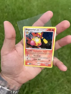 2009 Pokemon Platinum Supreme Victors Magmortar Holo #6/147 SWIRL - Image 2