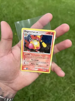 2009 Pokemon Platinum Supreme Victors Magmortar Holo #6/147 SWIRL - Image 3