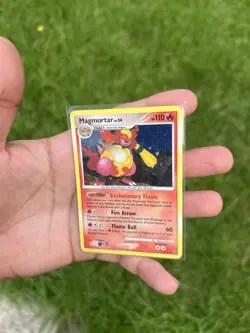 2009 Pokemon Platinum Supreme Victors Magmortar Holo #6/147 SWIRL - Image 4