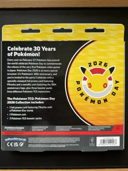Pokemon TCG Pokemon Day 2026 Collection Box Pikachu Promo | Brand new & Sealed - Image 3