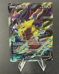 Pokemon TCG Giratina V Swsh11 Lost Origin Ultra Rare Holo Full Art 185/196 - Image 1