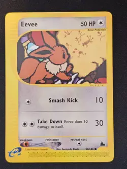 Pokemon TCG Eevee 54 Skyridge Mint Near Mint (non-holo) - Image 1