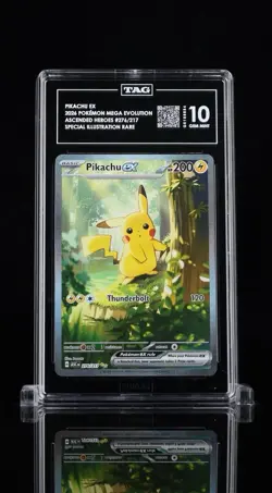 TAG 10 Pikachu ex 276/217 Ascended Heroes Special Illustration Rare Holo - Image 1