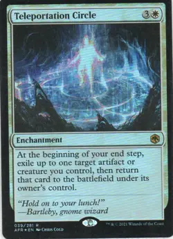 MTG: Adventures in the Forgotten Realms: Foil Teleportation Circle: LP Condition - Image 1