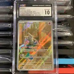 2024 POKEMON #075 MIMIKYU CGC 10 GEM MINT Paldean Fates Black Star Promo - Image 4