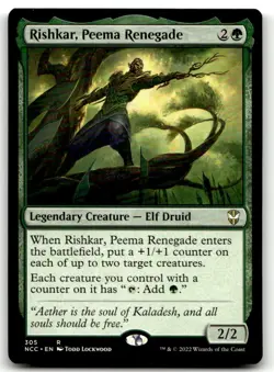 MTG Commander: Streets of New Capenna #305 Rishkar, Peema Renegade NM - Image 1