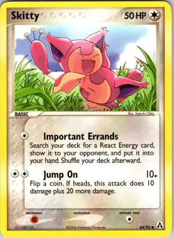Skitty 64/92 Legend Maker Pokemon TCG LP Normal - Image 1