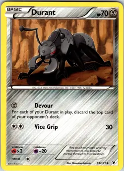 Durant 83/101 Noble Victories Pokemon TCG LP Normal - Image 1