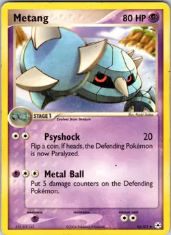 Metang - 43/101 Hidden Legends Pokemon TCG LP Normal - Image 1