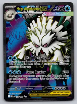 Mega Abomasnow ex 157/132 Ultra Rare Mega Evolution Near Mint - Image 1
