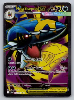 Mega Sharpedo ex 113/094 Ultra Rare Phantasmal Flames Near Mint - Image 1