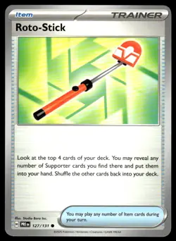Roto-Stick 127/131 Common Prismatic Evolutions Pokemon Near Mint - Image 1