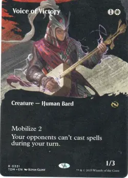 MTG: Tarkir: Dragonstorm: Borderless Voice of Victory: Lightly Played Condition - Image 1