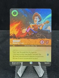 Disney Lorcana-Wilds Unknown-Woody-Waiting for a Friend-#205-Epic-M/NM - Image 4