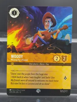 Disney Lorcana Woody - Waiting for a Friend 205/204 Wilds Unknown Epic - Image 1
