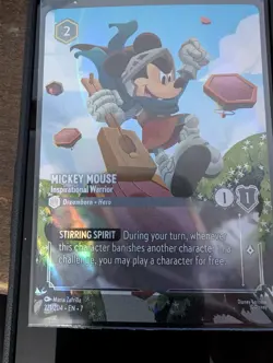 Mickey Mouse - Inspirational Warrior (Enchanted) #221 Lorcana - Image 2