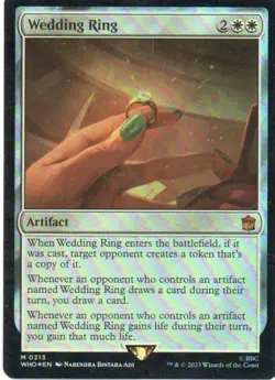 MTG: Doctor Who: Foil Wedding Ring: Lightly Played Condition - Image 1