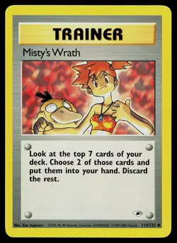 Pokemon Card - Misty's Wrath Gym Heroes 114/132 Uncommon - Image 1