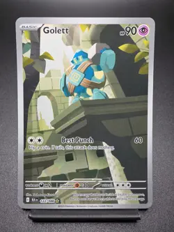 Golett Illustration Rare 122/086 Black Bolt Pokemon Card - Image 1